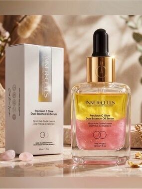 Inner-Cells Precision Vitamin C Glow Dual Essence Oil Serum - Retail $400